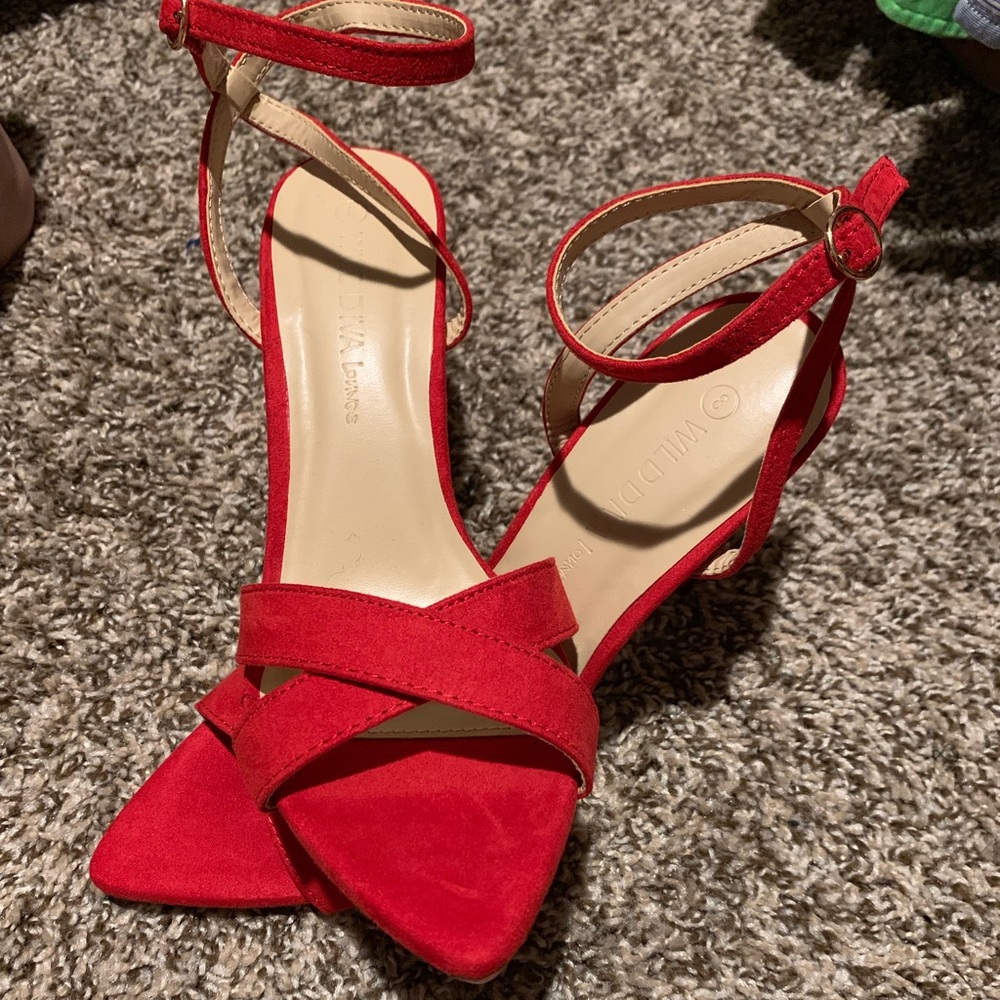Red Suede Heels (SOLD)